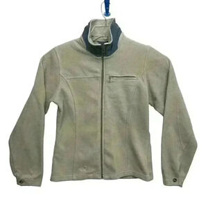 North Face Size S Zip Up Winter Fleece Jacket Front Pocket Polartec